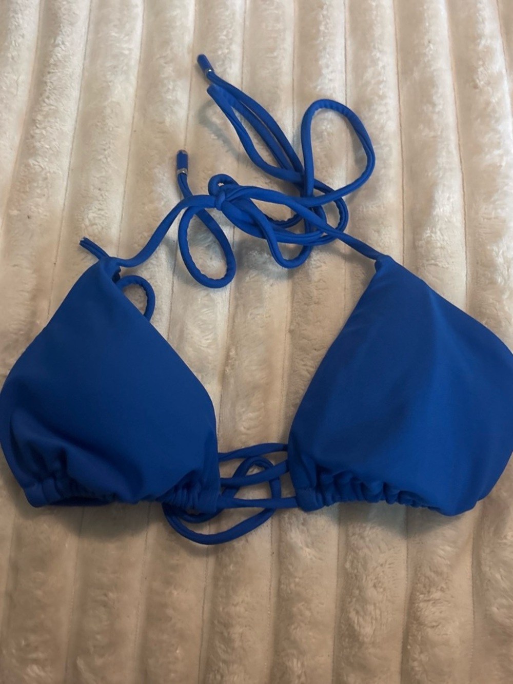 Express Royal Blue Triangle Bikini Top